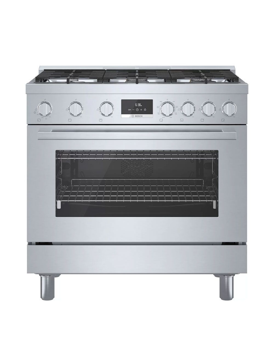 Cuisinière biénergie autoportante 36 po. 3,7 pi³ avec convection Bosch HDS8655C