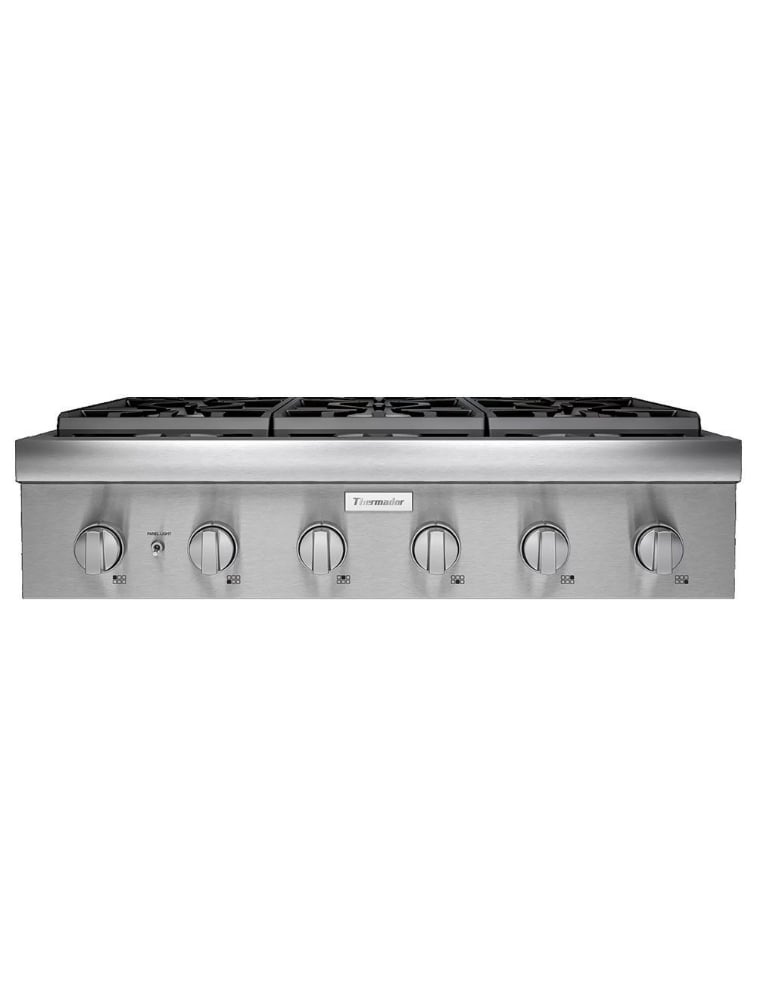 Plaque de cuisson au gaz encastrable 36 po. avec brûleurs Patented Pedestal Star® Thermador PCG366W