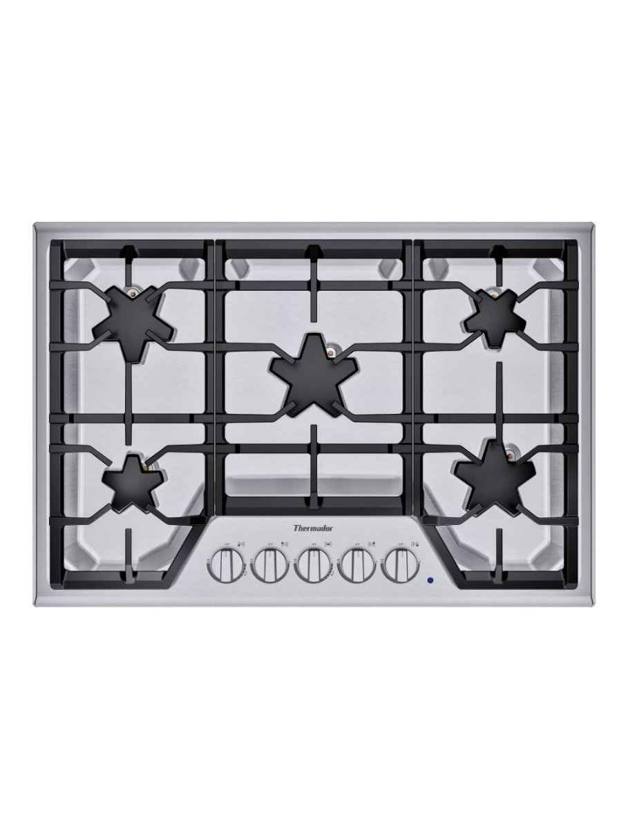 Plaque de cuisson au gaz encastrable 30 po. avec brûleurs Patented Star® Thermador SGSX305TS