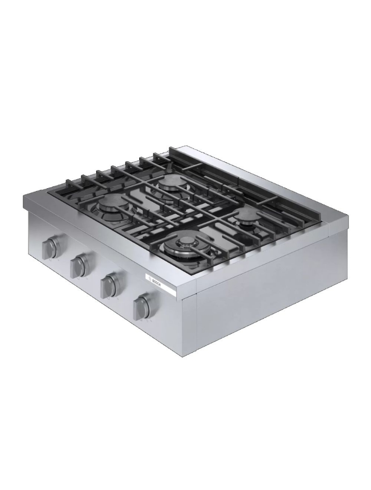 Plaque de cuisson au gaz encastrable 30 po. avec brûleur OptiSim® Bosch RGM8058UC