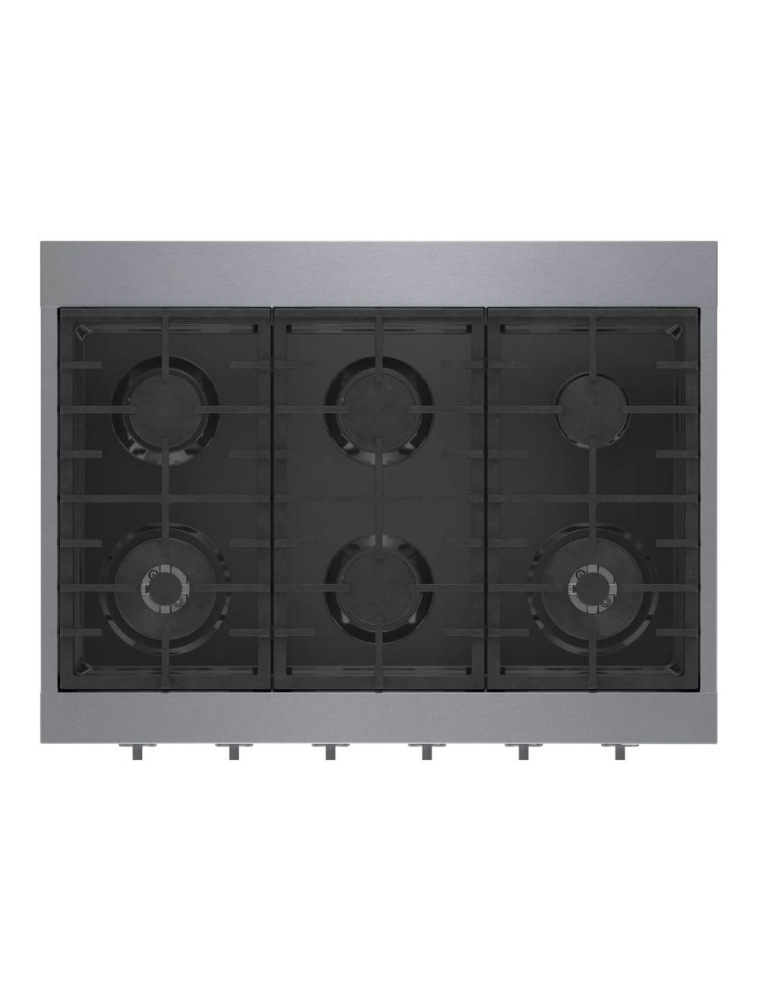 Plaque de cuisson au gaz 36 pouces Série 800 Bosch RGM8658UC