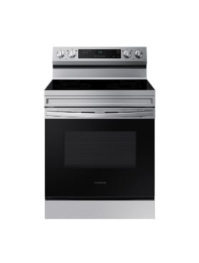 Cuisinière électrique autoportante 30 po. 6,3 pi³ vitrocéramique Samsung NE63A6111SS/AC