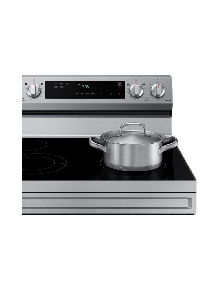 Cuisinière électrique autoportante 30 po. 6,3 pi³ vitrocéramique Samsung NE63A6111SS/AC