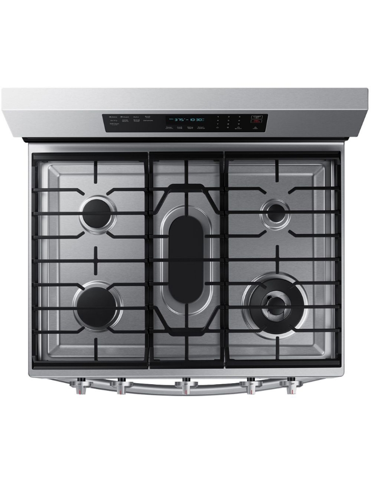 Cuisinière au gaz autoportante 30 po. 6 pi³ avec convection Samsung NX60A6711SS/AA