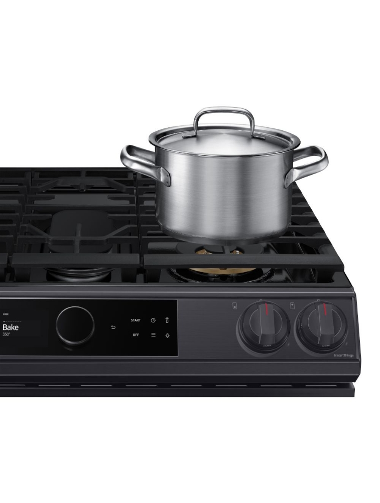 Cuisinière à gaz encastrable 30 po. 6 pi³ avec convection Samsung NX60T8711SG/AA