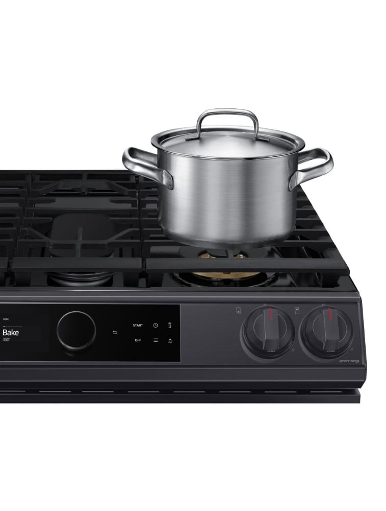 Cuisinière au gaz encastrable 30 po. 6 pi³ avec convection Samsung NX60T8711SG/AA