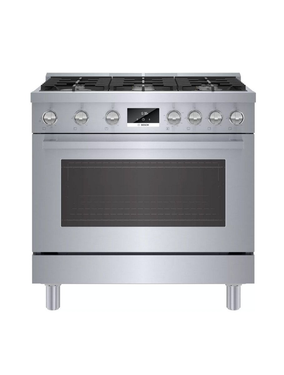 Cuisinière à gaz autoportante 36 po. 3,4 pi³ avec convection Bosch HGS8655UC