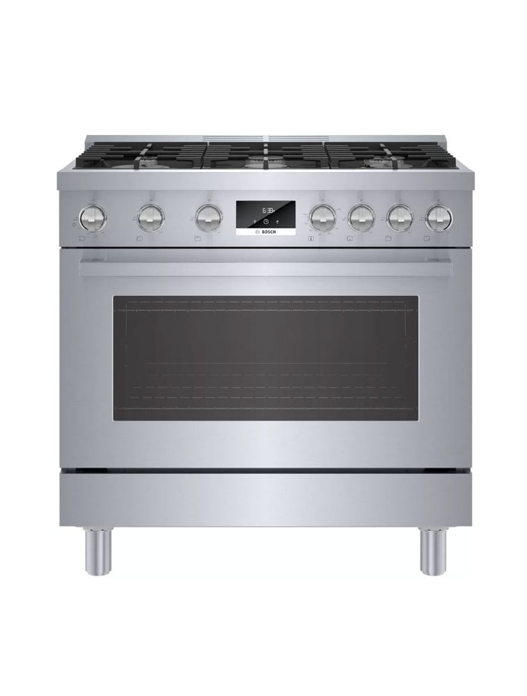 Cuisinière au gaz autoportante 36 po. 3,4 pi³ avec convection Bosch HGS8655UC