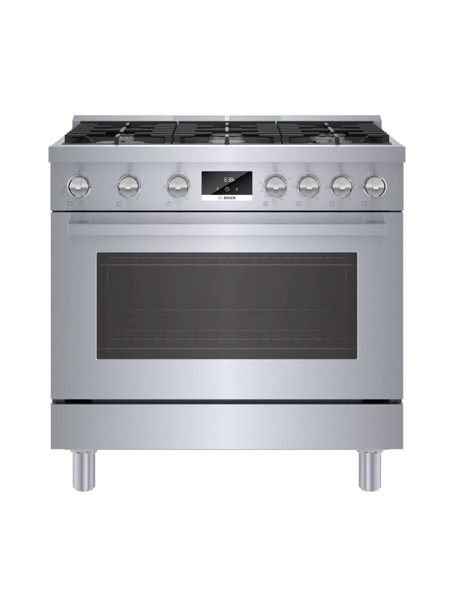 Cuisinière au gaz autoportante 36 po. 3,4 pi³ avec convection Bosch HGS8655UC