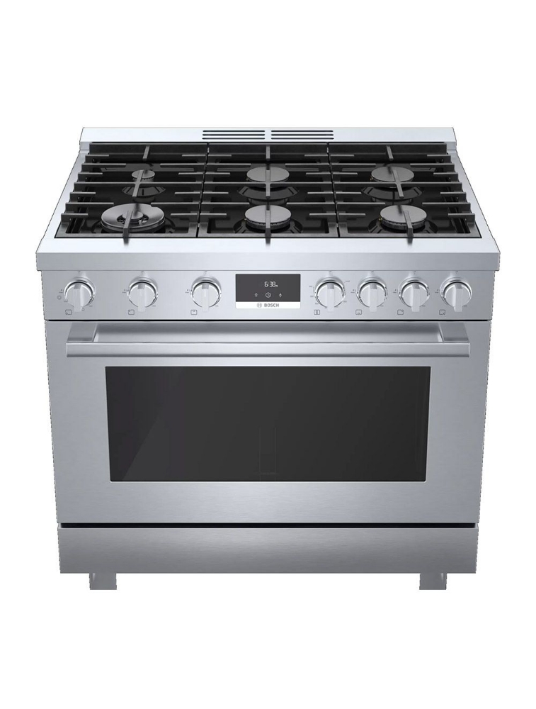 Cuisinière au gaz autoportante 36 po. 3,4 pi³ avec convection Bosch HGS8655UC