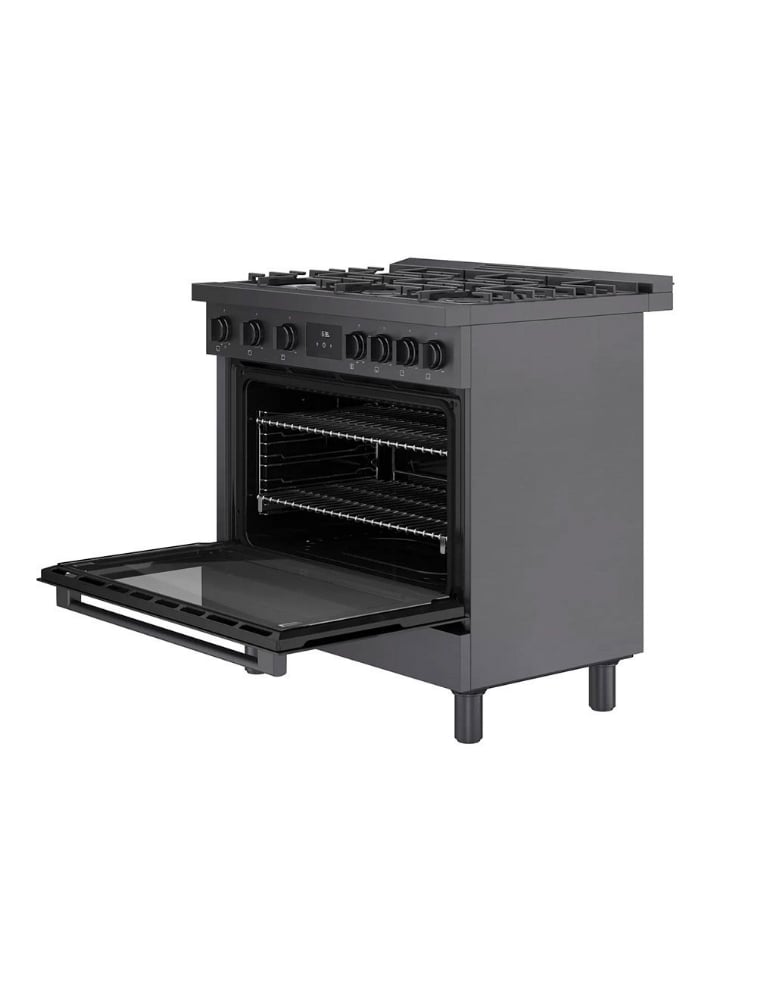 Cuisinière à gaz autoportante 36 po. 3,4 pi³ avec convection Bosch HGS8645UC