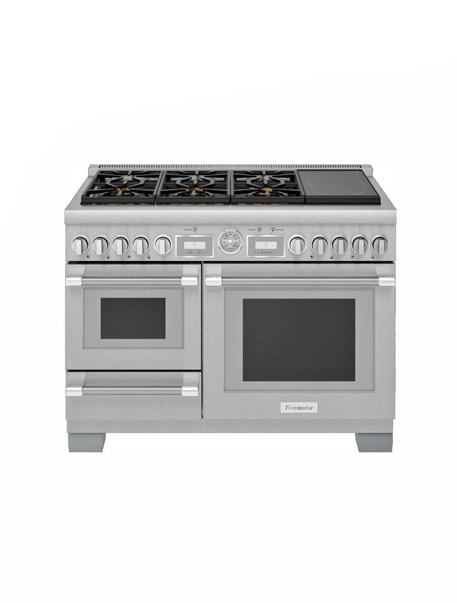 Cuisinière biénergie autoportante 48 po. avec brûleurs ExtraLow® Thermador PRD48WISGC