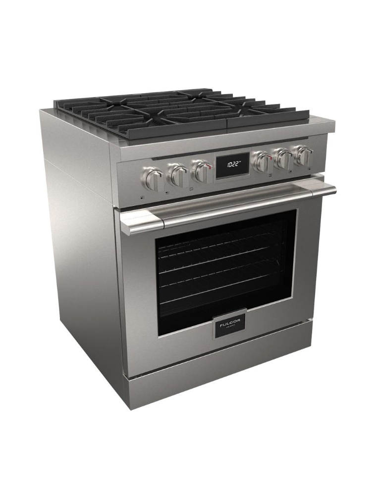 Cuisinière biénergie autoportante 30 po. 4,4 pi³ avec convection Fulgor Milano F4PDF304S1