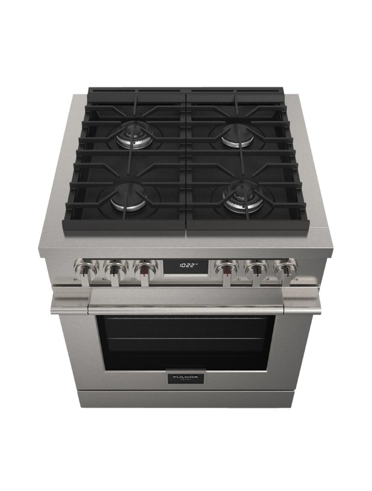 Cuisinière biénergie autoportante 30 po. 4,4 pi³ avec convection Fulgor Milano F4PDF304S1