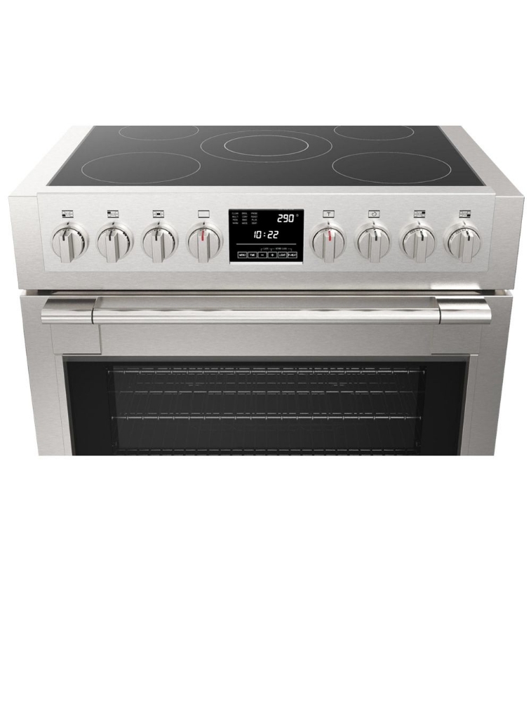 Cuisinière à induction autoportante 36 po. 5,7 pi³ avec convection Fulgor Milano F6PIR365S1