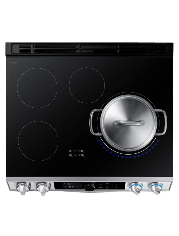 Cuisinière à induction encastrable 30 po. 6,3 pi³ avec convection Samsung NE63T8951SS/AC