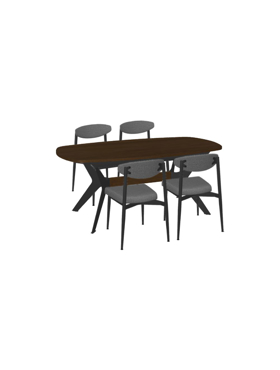 Picture of 5 piece dining set