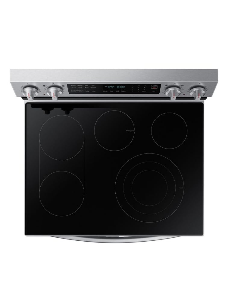 Cuisinière électrique autoportante 30 po. 6,3 pi³ avec convection Samsung NE63A6751SS/AC