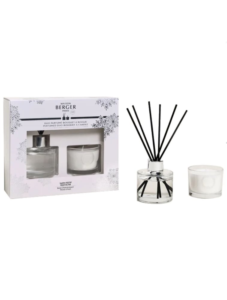 Picture of Festive Fir Reed Diffuser + Mini Candle Gift Set