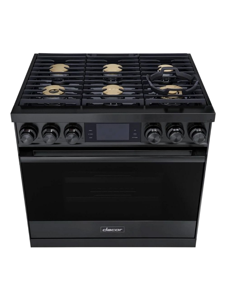 Cuisinière biénergie autoportante 36 po. 4,8 pi³ avec convection Dacor DOP36M86DLM