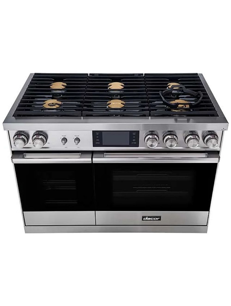 Cuisinière biénergie autoportante 48 po. avec 6 brûleurs Dacor DOP48M86DPS