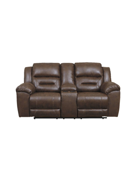 Picture of Reclining loveseat with console