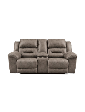 Picture of Reclining loveseat with console