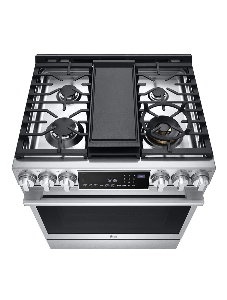 Cuisinière au gaz encastrable 30 po. 6,3 pi³ avec convection ProBake™ LG Studio LSGS6338F