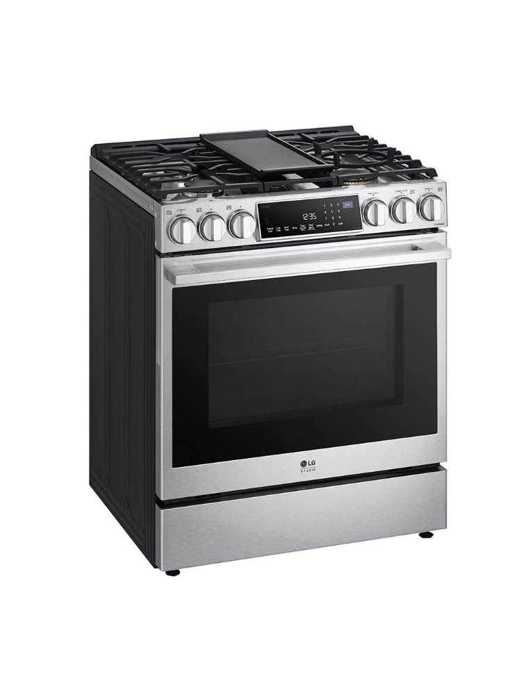 Image sur Cuisinière à gaz encastrable 30 po. 6,3 pi³ avec convection ProBake™ LG Studio LSGS6338F