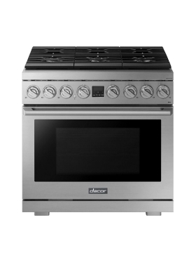 Cuisinière à gaz autoportante 36 po. 5,9 pi³ avec convection Dacor DOP36P86GLS/DA