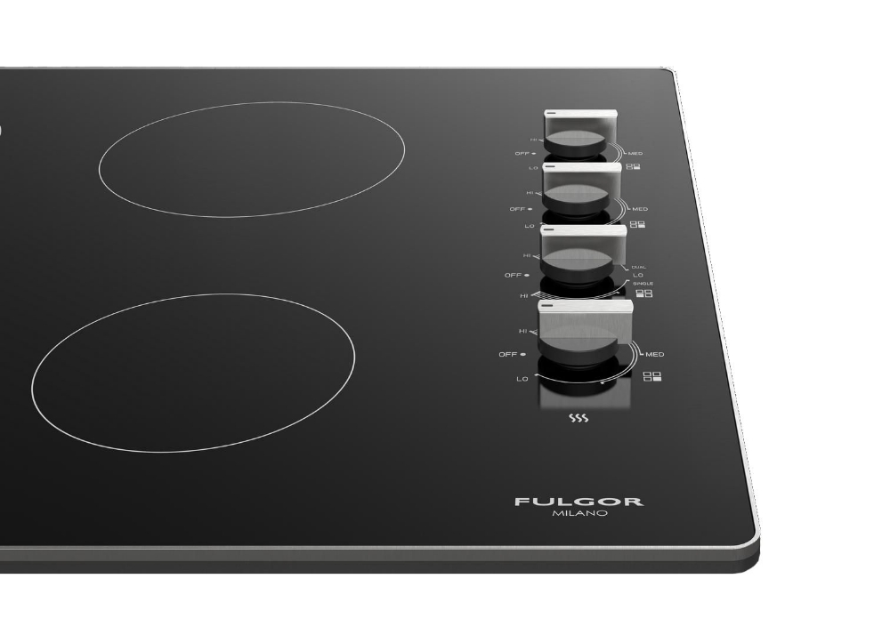 Plaque de cuisson électrique encastrable 24 po. Fulgor Milano F3RK24S2