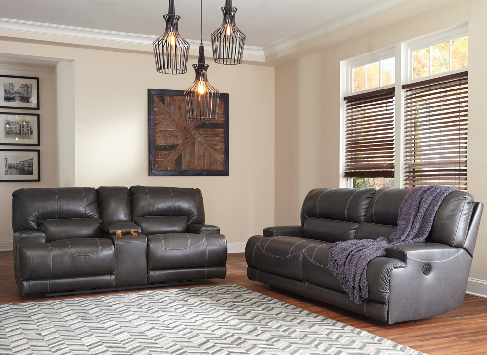Picture of Power reclining loveseat with console