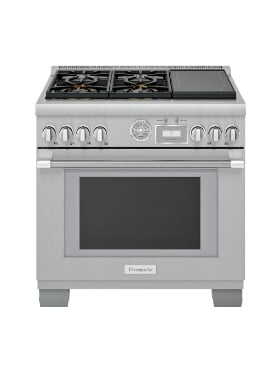 Cuisinière à induction bi-énergie 36 po. 5,7 pi³ avec convection Thermador PRD364WIGC