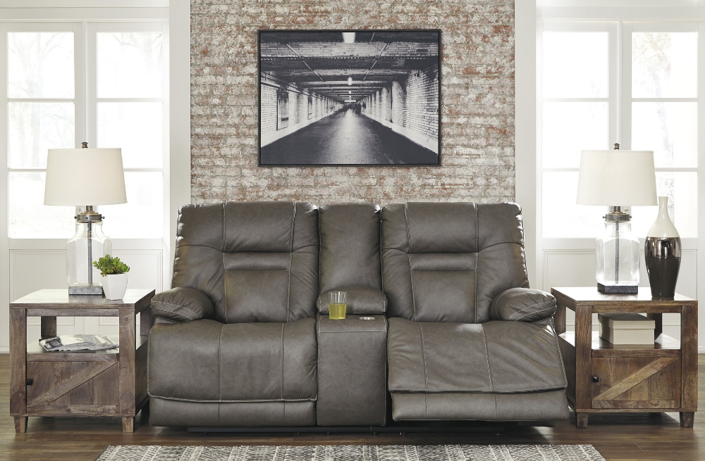 Picture of Power reclining loveseat with console