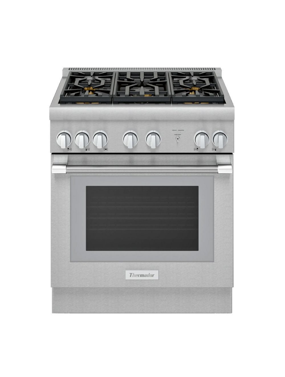 Cuisinière au gaz autoportante 30 po. 4,6 pi³ avec convection Thermador PRG305WH