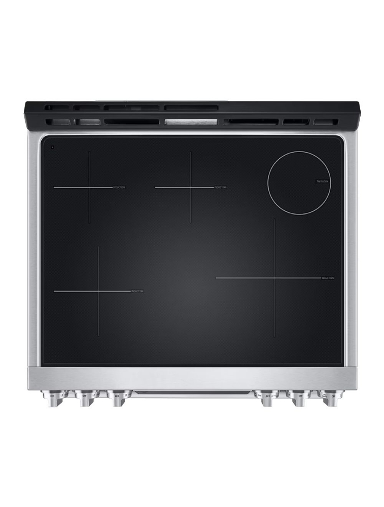 Cuisinière à induction encastrable 30 po. 6,3 pi³ avec convection LG Studio LSIS6338F