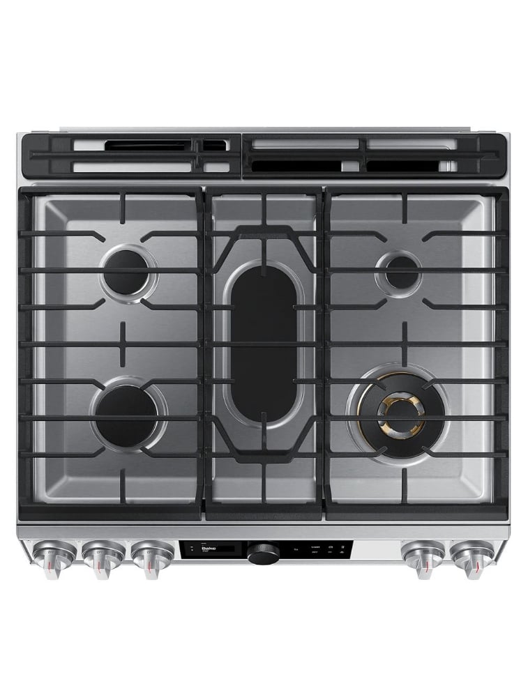 Cuisinière au gaz encastrable 30 po. 6 pi³ avec convection Samsung BESPOKE NX60BB871112AA