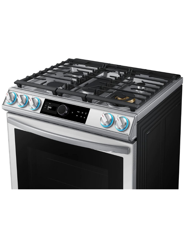 Cuisinière au gaz encastrable 30 po. 6 pi³ avec convection Samsung BESPOKE NX60BB871112AA