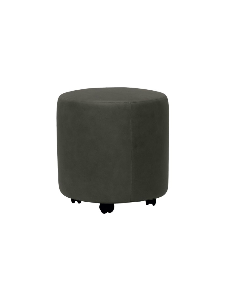 Picture of Round Small Ottoman with Castors