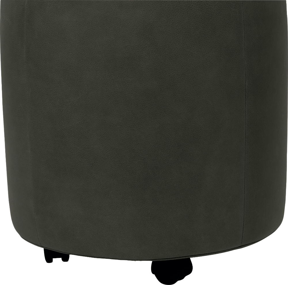 Picture of Round Small Ottoman with Castors