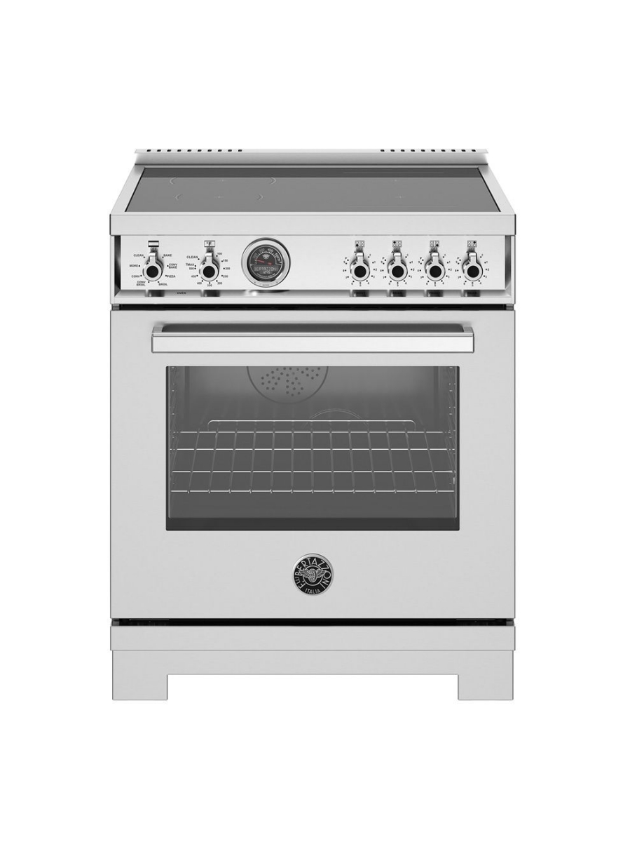 Cuisinière à induction 30 po. 4,6 pi³ avec convection Bertazzoni PRO304IFEPXT