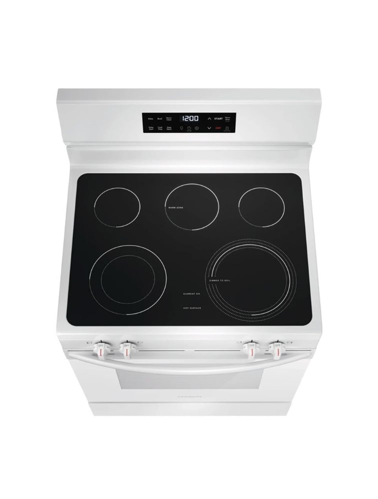 Cuisinière électrique autoportante 30 po. 5,3 pi³ avec EvenTemp™ Frigidaire FCRE306CAW