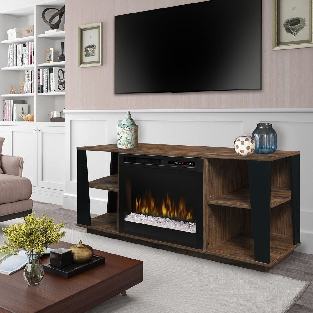 Picture of Tv stand with fireplace