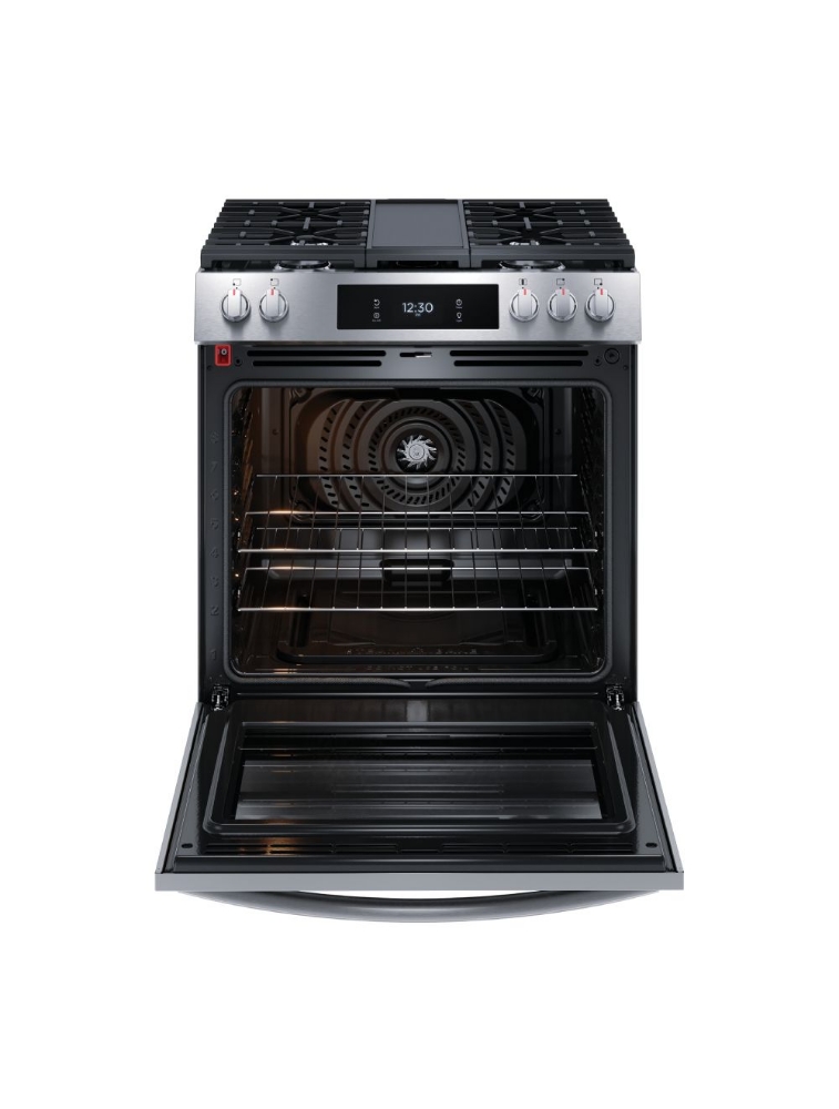 Cuisinière au gaz autoportante 30 po. 6 pi³ avec convection totale Frigidaire Gallery GCFG3060BF