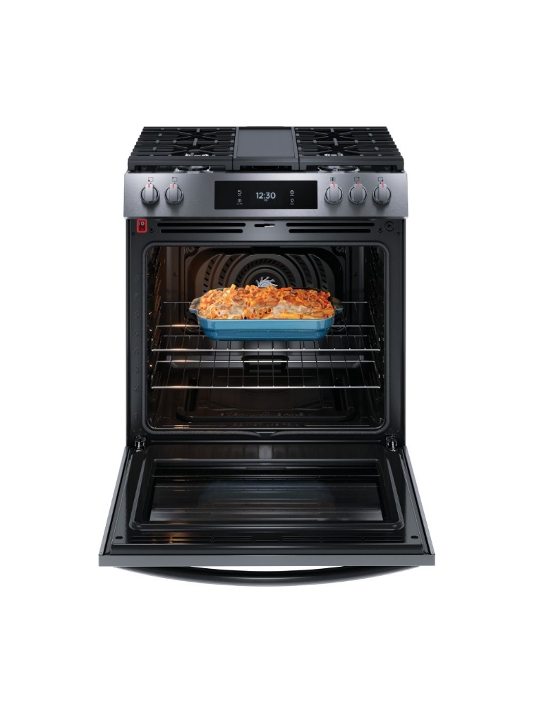 Cuisinière au gaz autoportante 30 po. 6 pi³ avec convection totale Frigidaire Gallery GCFG3060BD