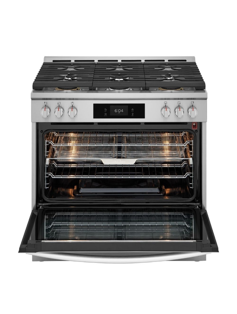 Cuisinière au gaz autoportante 36 po. 4,6 pi³ avec convection totale Frigidaire Gallery GCFG3661AF