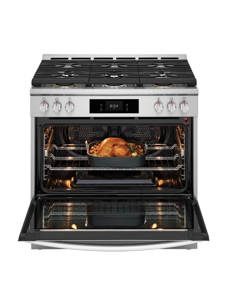 Cuisinière à gaz 36 po. 4,6 pi³ avec convection totale Frigidaire Gallery GCFG3661AF