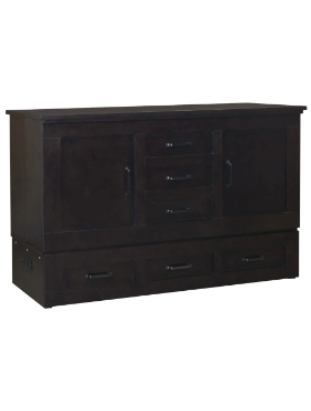 Lit escamotable Harrison 60 po - Série Elite - ET7-HAR-SBK-Q - Cabinet Bed