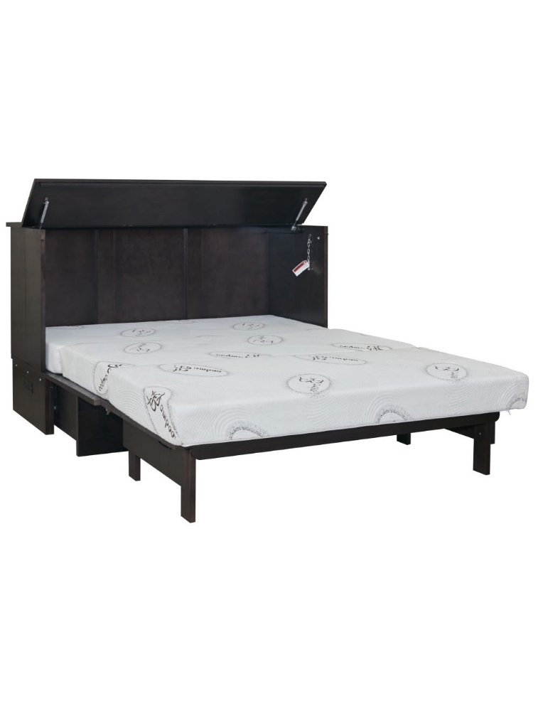 Lit escamotable Harrison 60 po - Série Elite - ET7-HAR-SBK-Q - Cabinet Bed