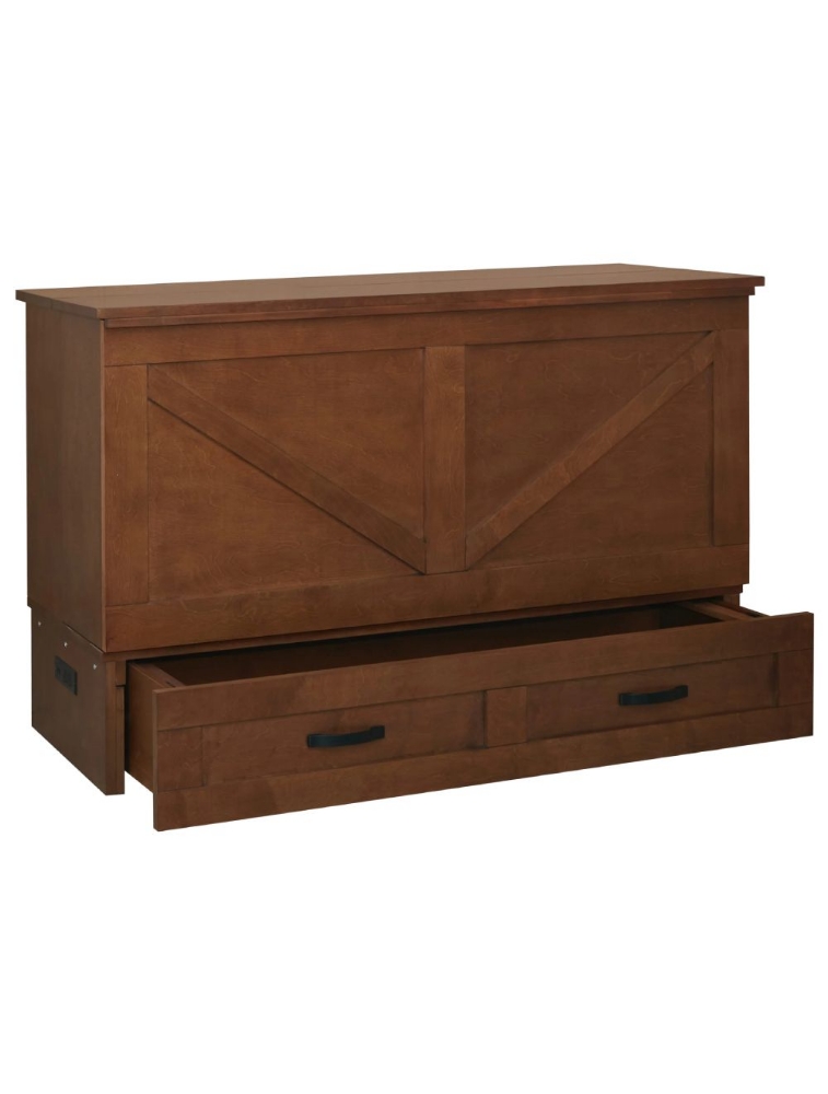 Lit escamotable Barn 60 po - Série Elite - ET7-BRN-COJ-Q - Cabinet Bed